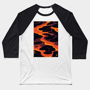 Hottest pattern design ever! Fire and lava #6 Baseball T-Shirt